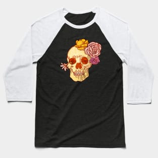 Skull gothic occult t-shirt Baseball T-Shirt